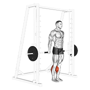 Smith Reverse Calf Raises animated exercise demonstration