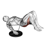 Band Hip Lift animated exercise demonstration