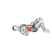 Twist Hip Lift animated exercise demonstration