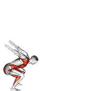 Forward Jump animated exercise demonstration