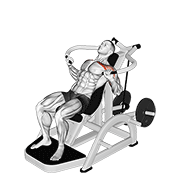 Lever Incline Chest Press V. 2 animated exercise demonstration