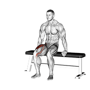 Chair Leg Extended Stretch animated exercise demonstration