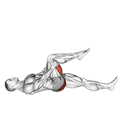 Leg Up Hamstring Stretch animated exercise demonstration