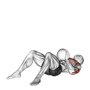 Medicine Ball Supine Chest Throw animated exercise demonstration