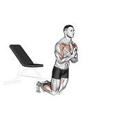 Self Assisted Inverse Leg Curl animated exercise demonstration