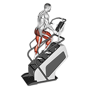 Walking On Stepmill animated exercise demonstration