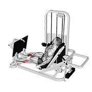 Lever Seated Calf Press animated exercise demonstration