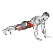 Bridge - Mountain Climber (Cross Body) animated exercise demonstration