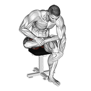 Seated Piriformis Stretch animated exercise demonstration