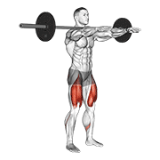 Frankenstein Squat animated exercise demonstration