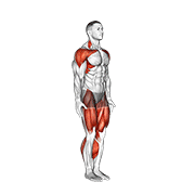 Astride Jumps (Male) animated exercise demonstration