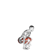 Semi Squat Jump (Male) animated exercise demonstration