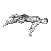 Straddle Planche animated exercise demonstration