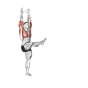 Handstand animated exercise demonstration