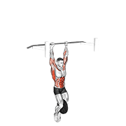 Weighted Muscle Up (On Bar) animated exercise demonstration