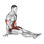 L-Sit On Floor animated exercise demonstration