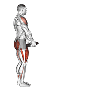 Weighted Lunge With Swing animated exercise demonstration