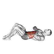 Sit-Up With Arms On Chest animated exercise demonstration