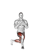 Curtsey Squat animated exercise demonstration