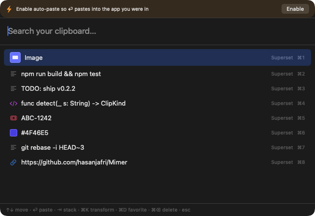 Mimer screenshot 1