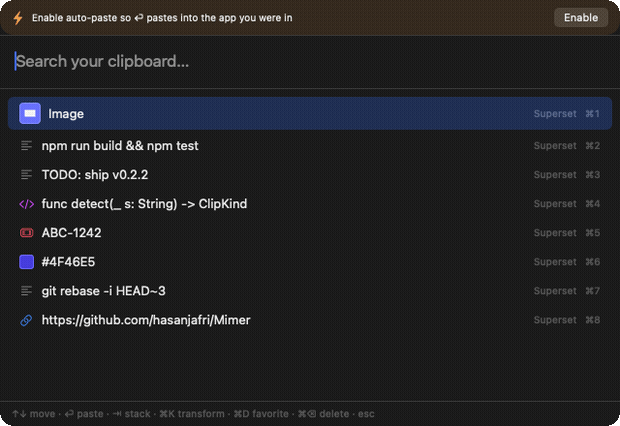 Mimer screenshot 2