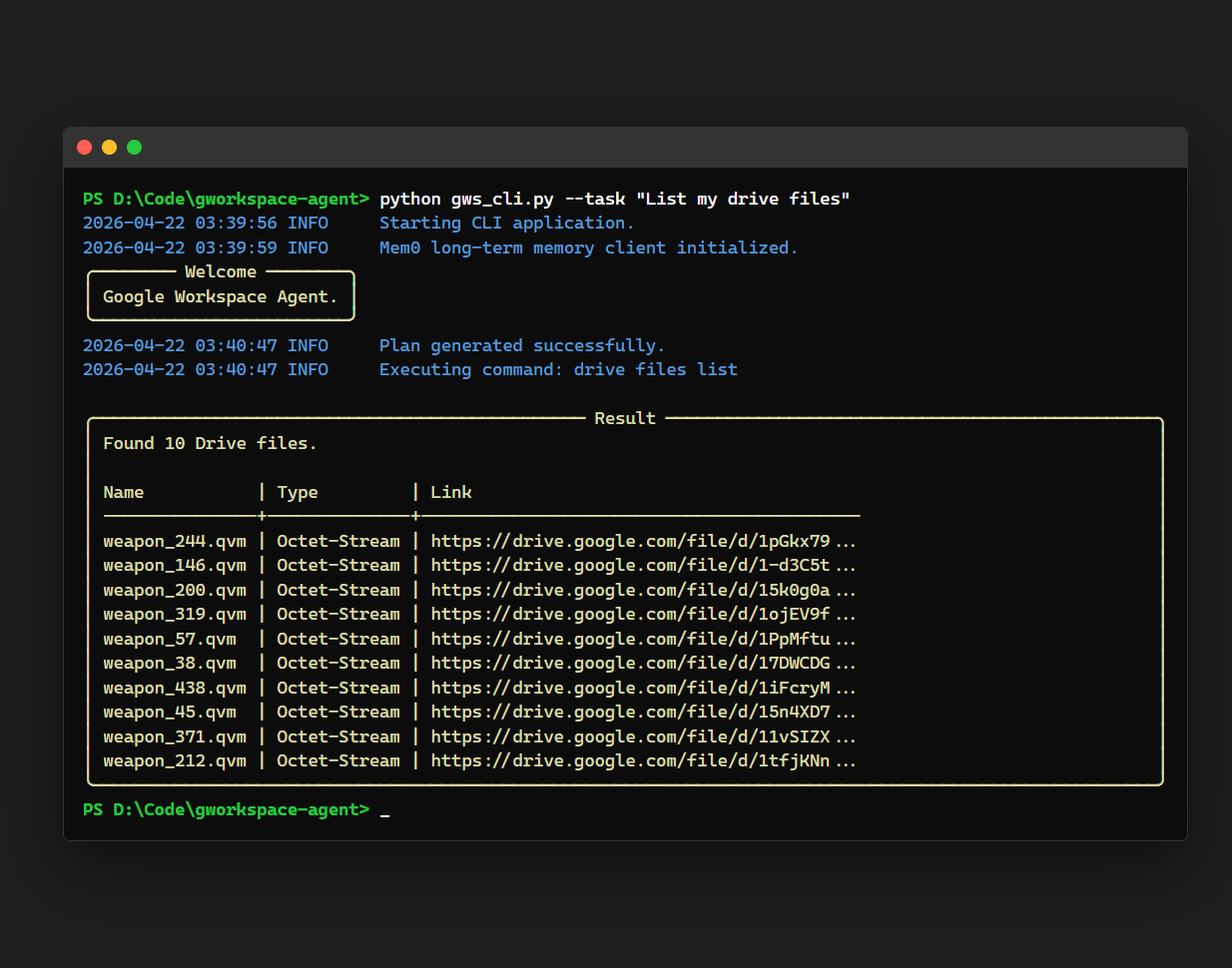 CLI Demo