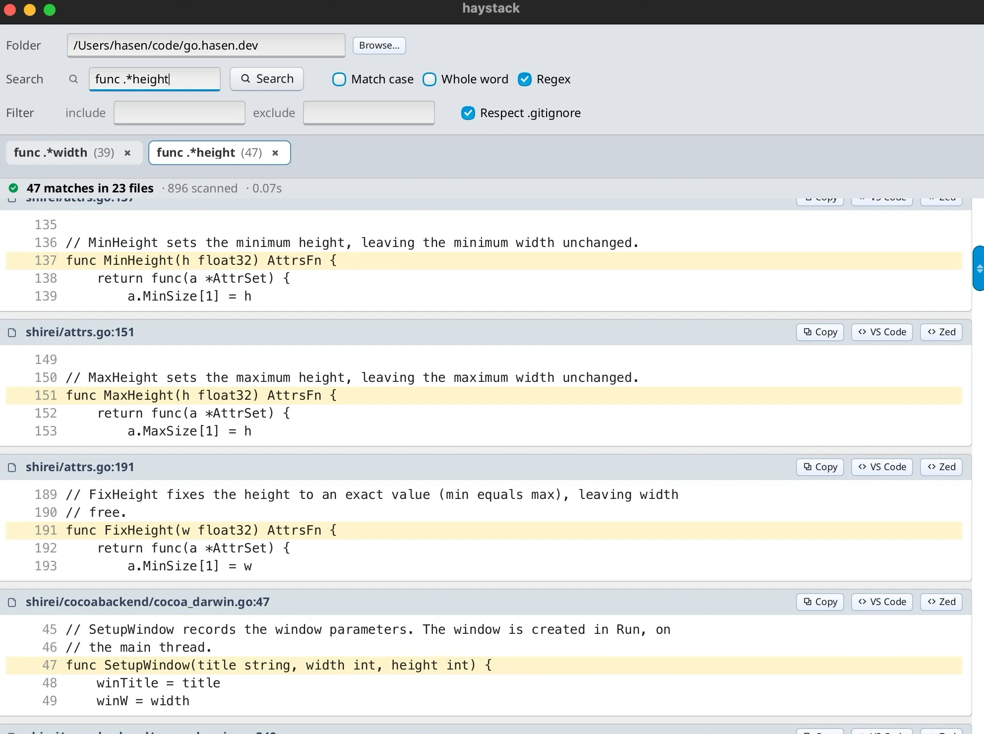 Shirei immediate-mode Go GUI framework launches