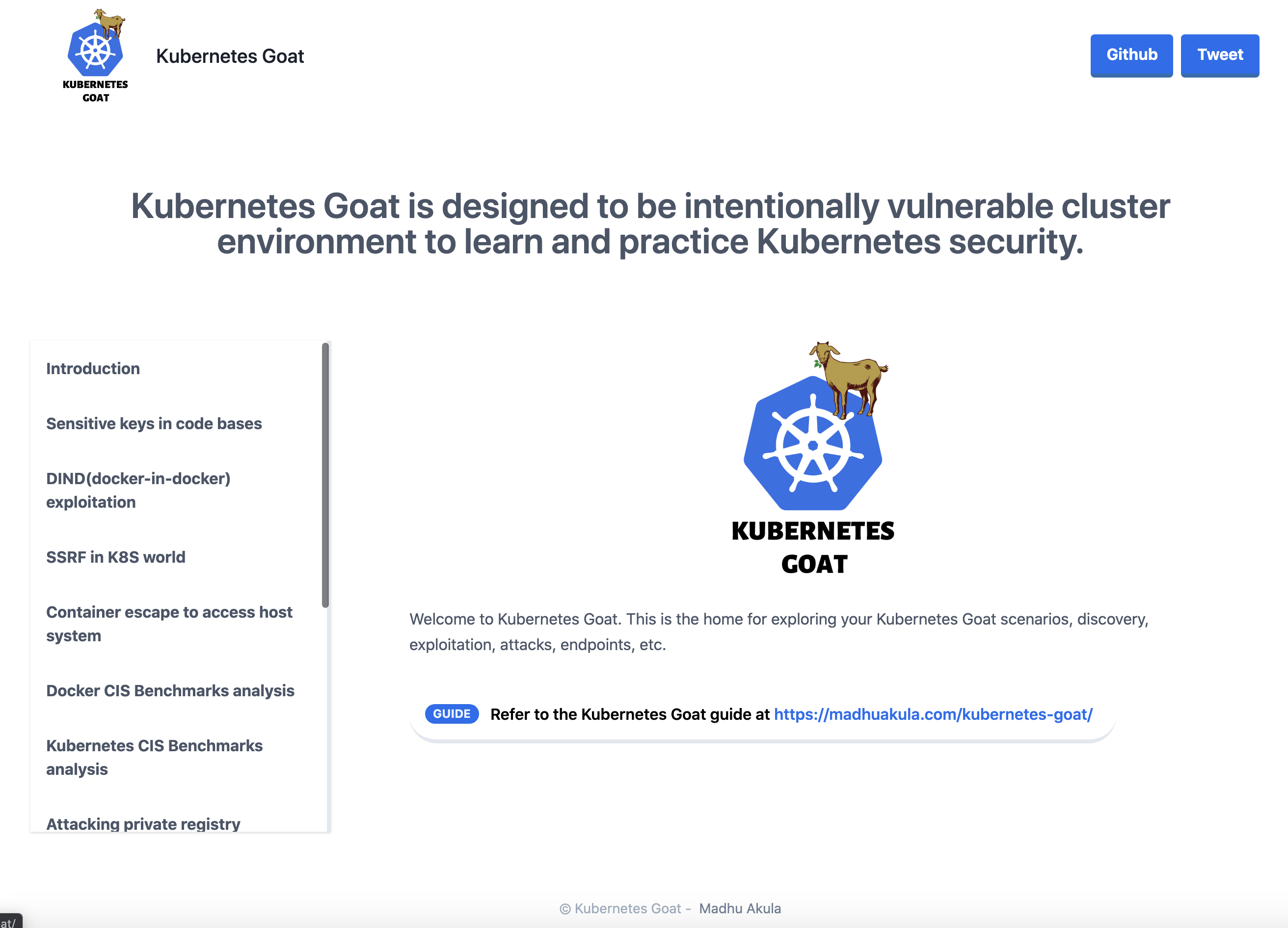 Kubernetes Goat Home