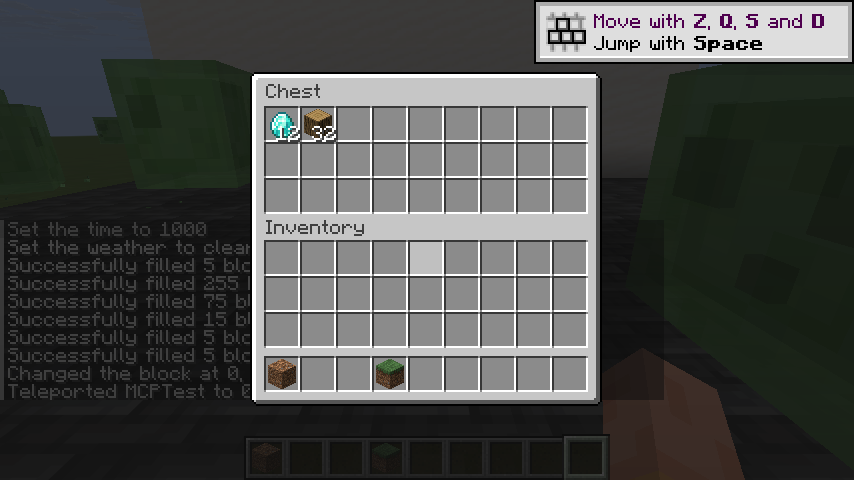 Chest before the MCP transfer