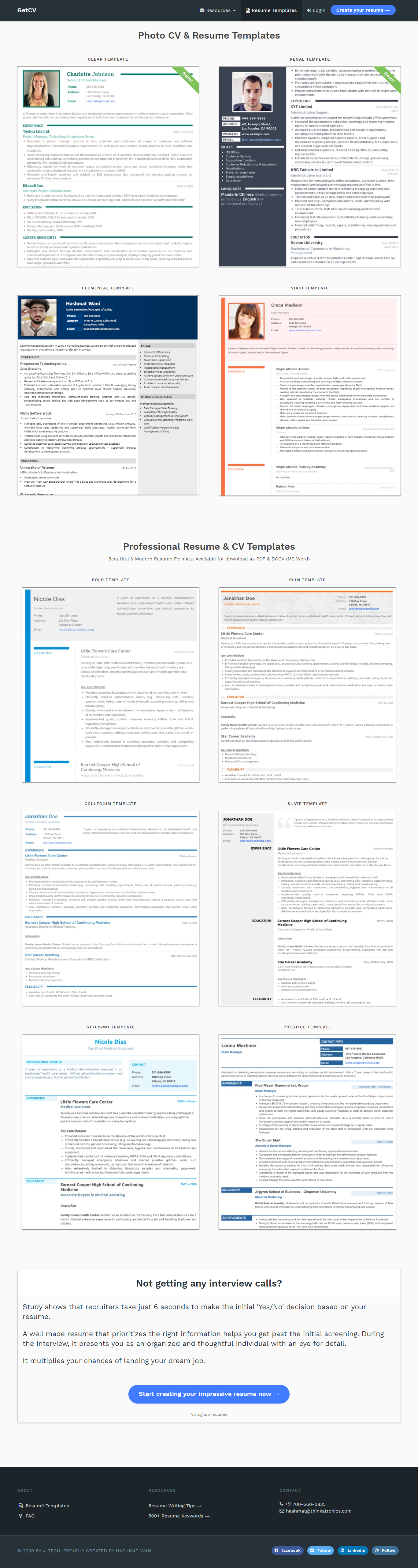 Resume Templates Image