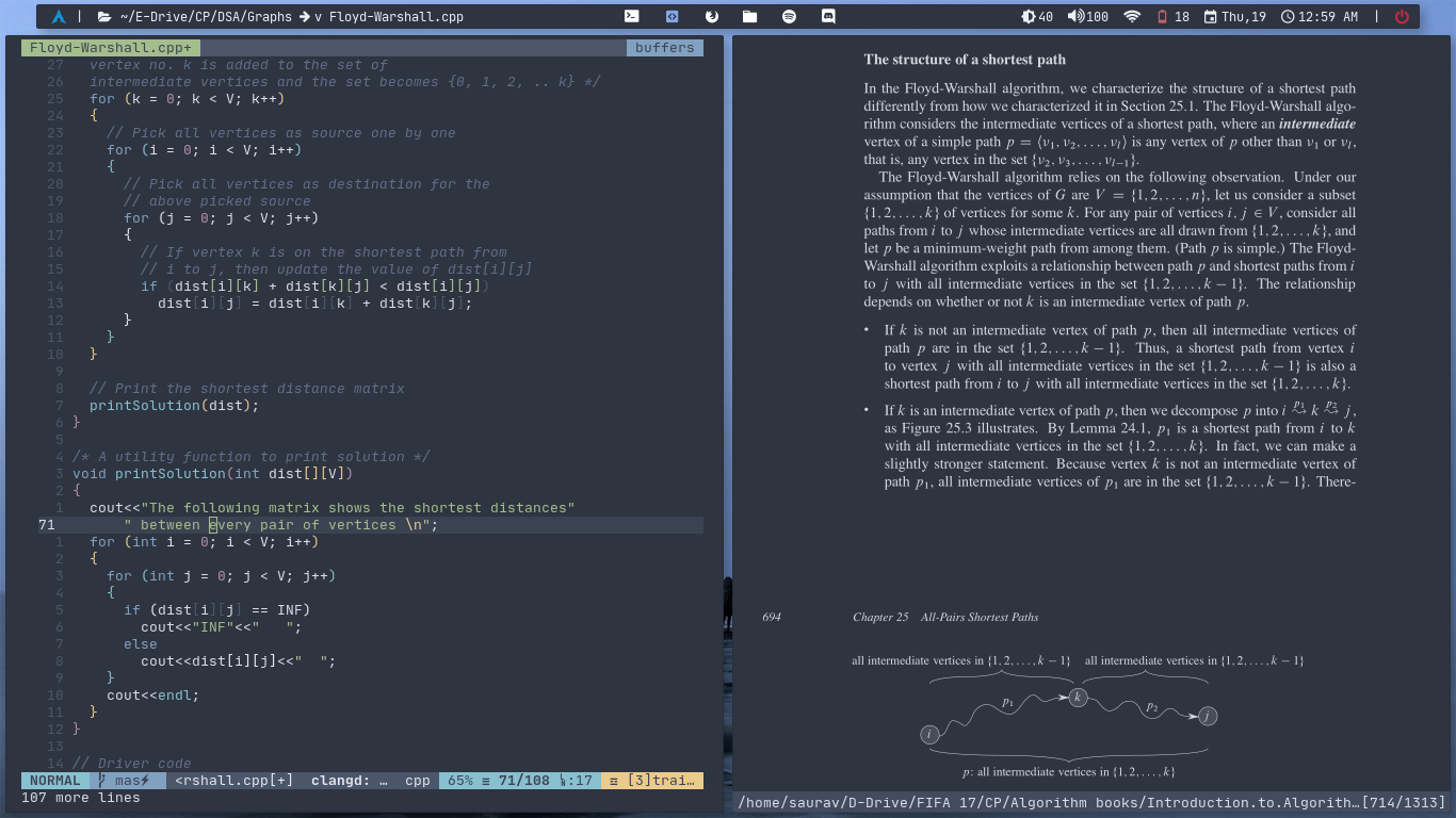 Zathura and Neovim