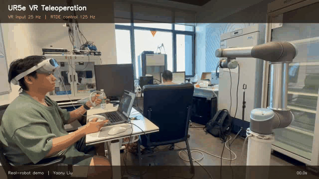 UR5e VR teleoperation