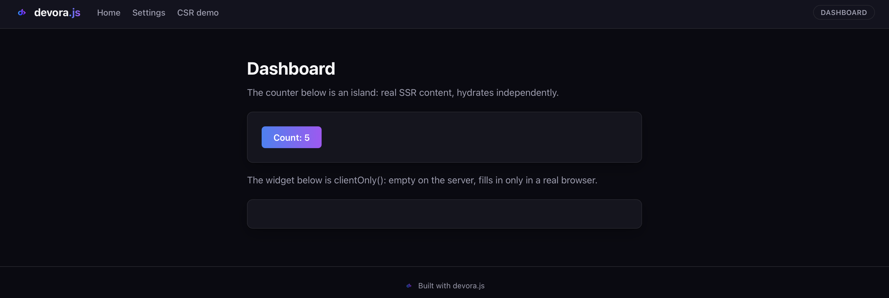 dashboard