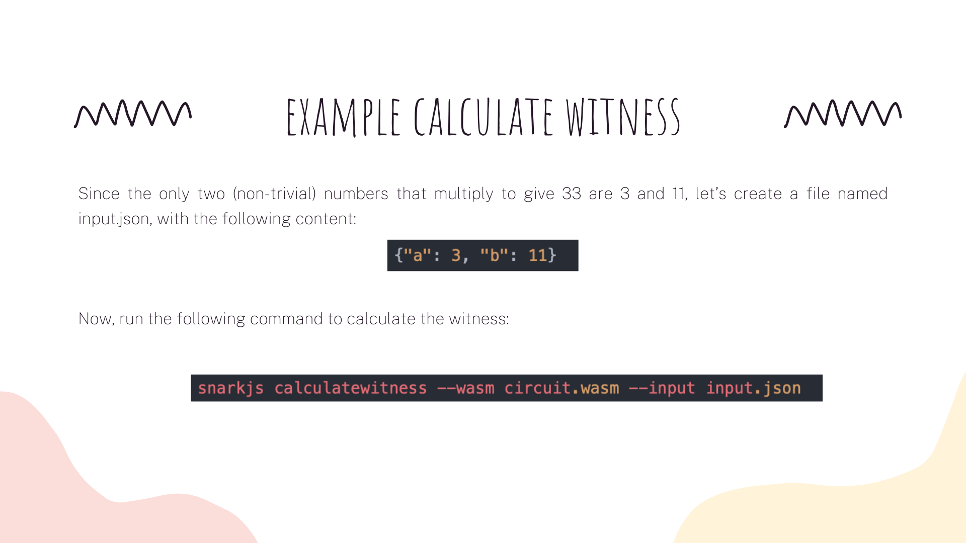 Example calculate witness