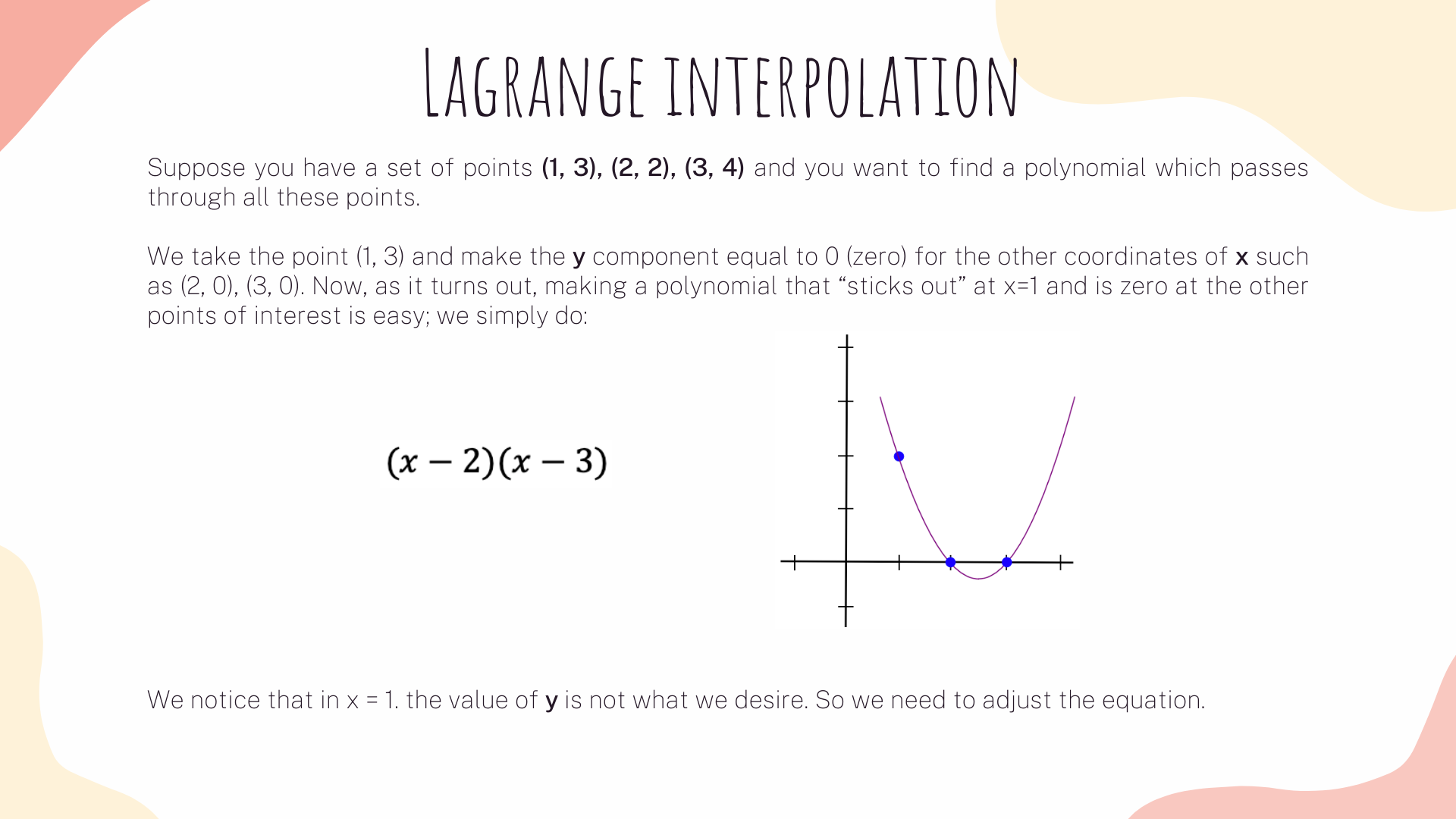 Lagrange interpolation