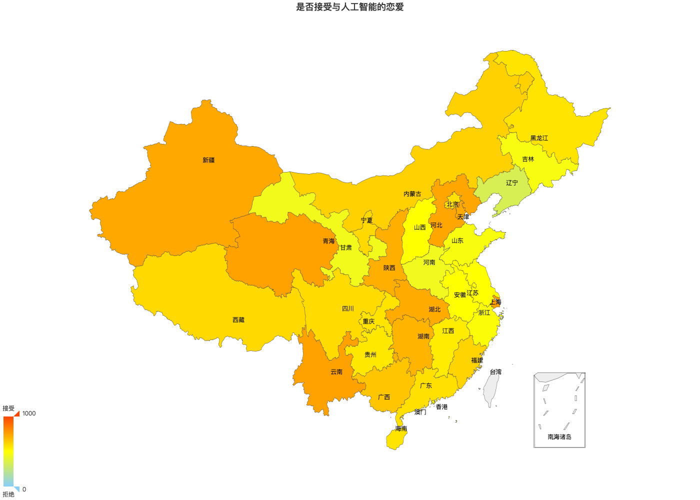 人机恋情接受程度