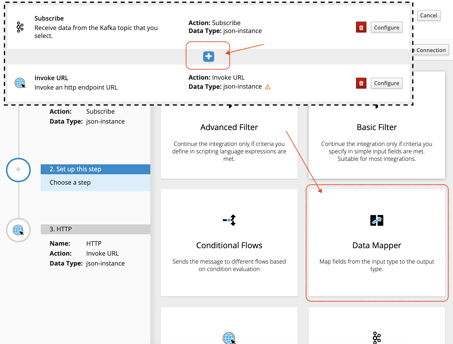 syndesis add datamapper