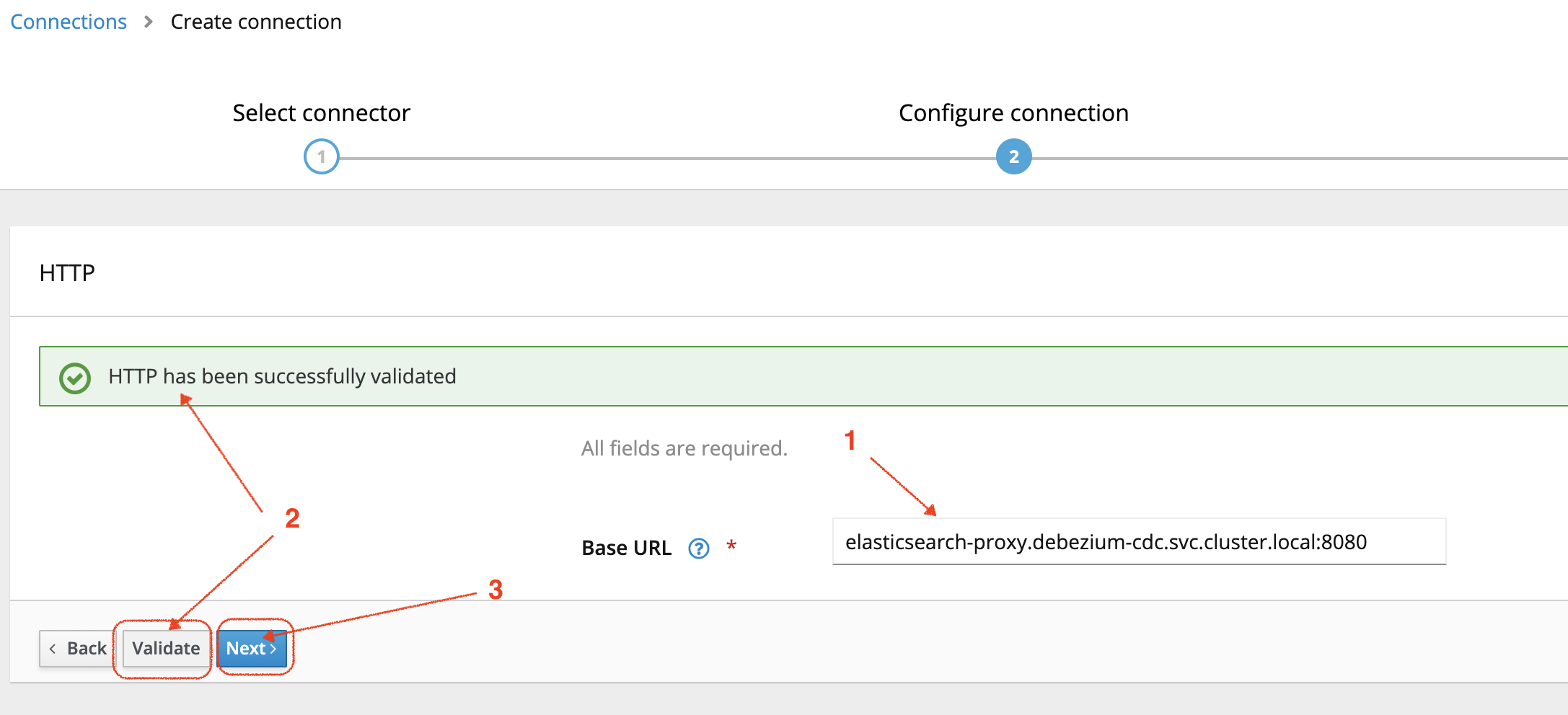 syndesis http connection details