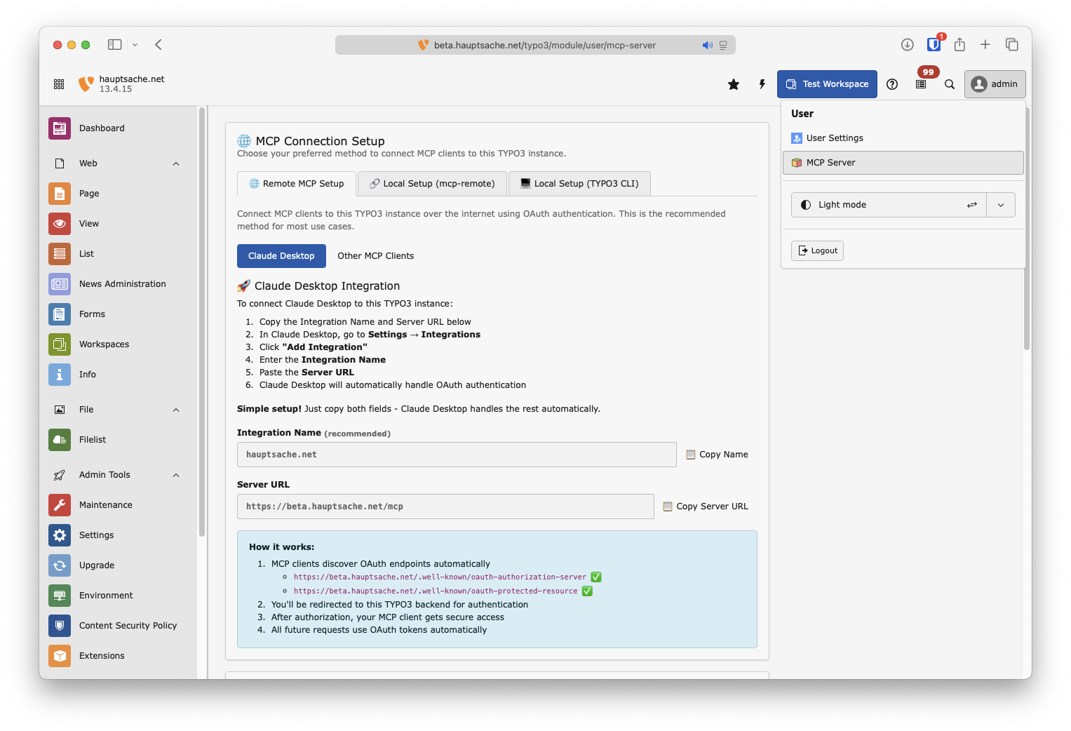 typo3-mcp-server screenshot