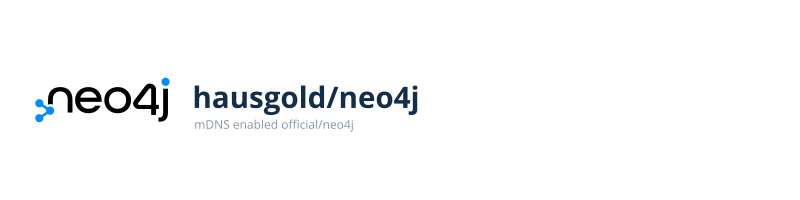 mDNS enabled official/neo4j