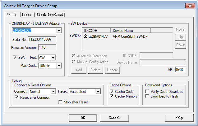 CMSIS-DAP-Setup