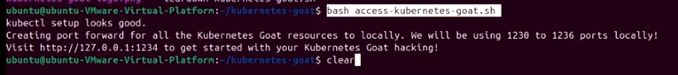 Setting up and exposing Kubernetes Goat locally