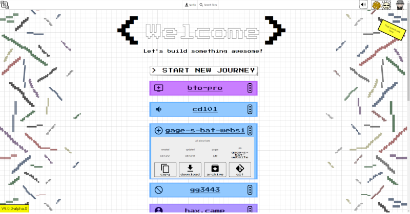 HAXcms nodejs backend