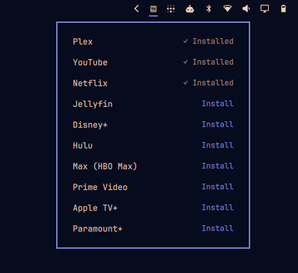 Manage sources checklist popup