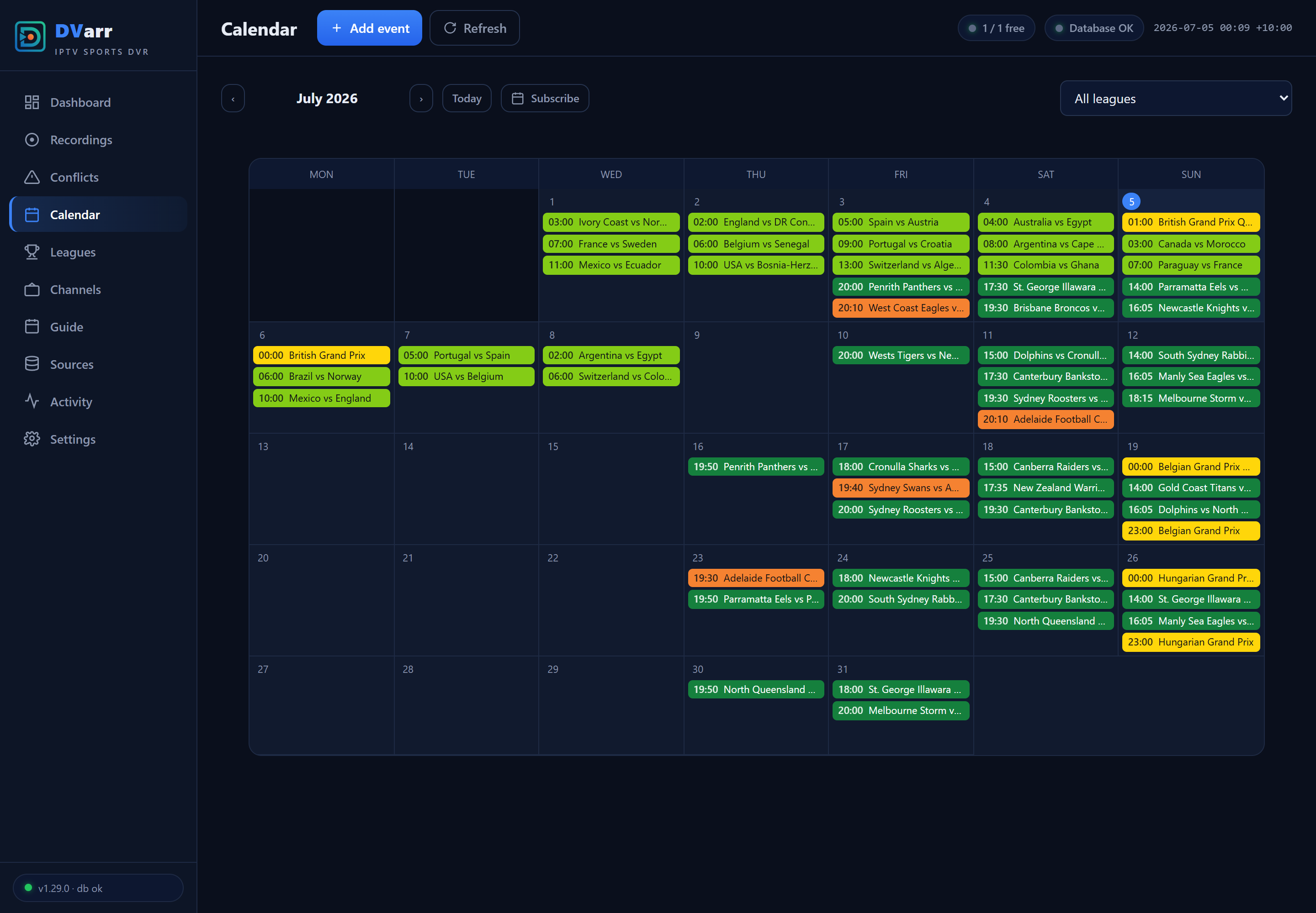 Calendar