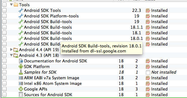 sdk-manager 1