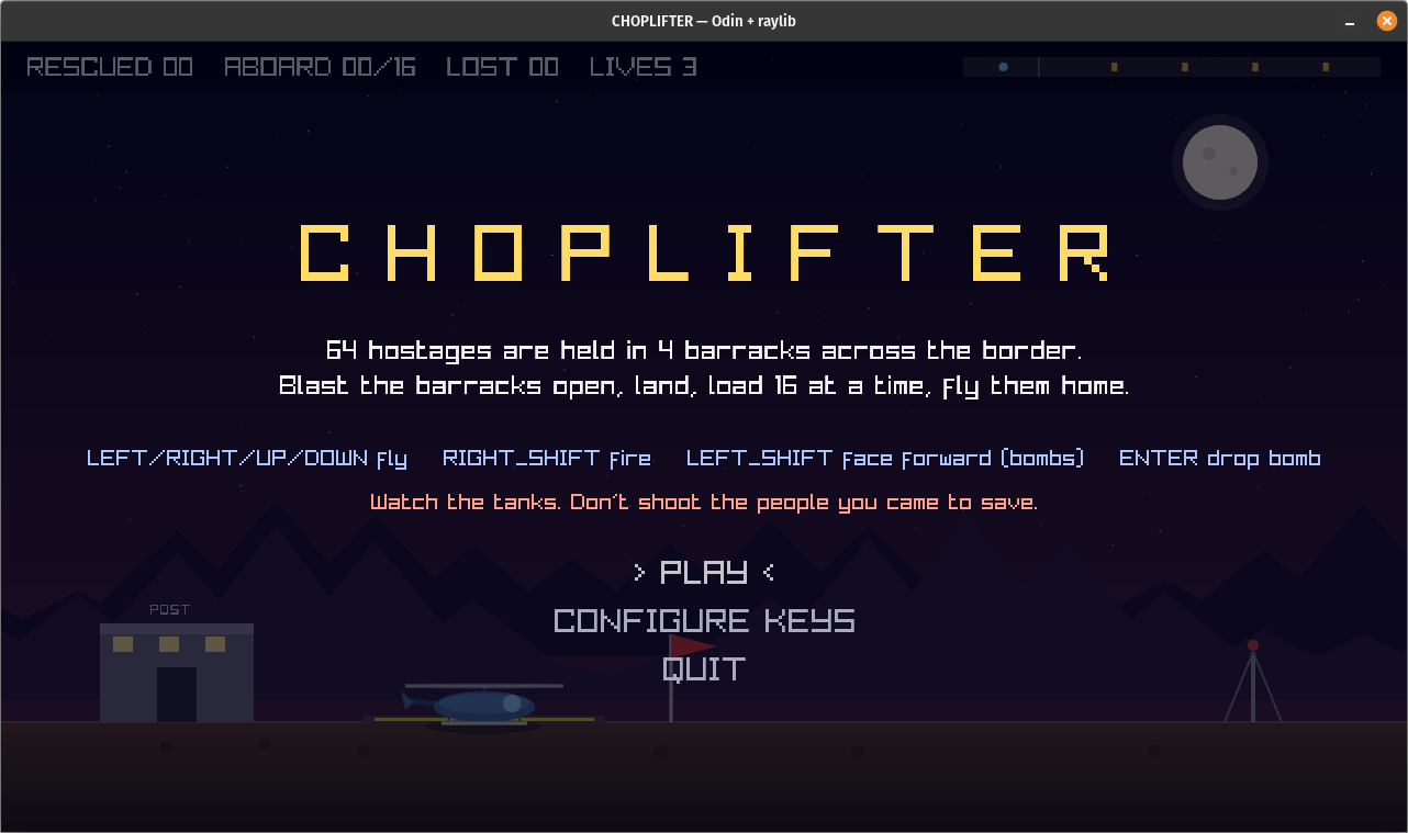 Title screen
