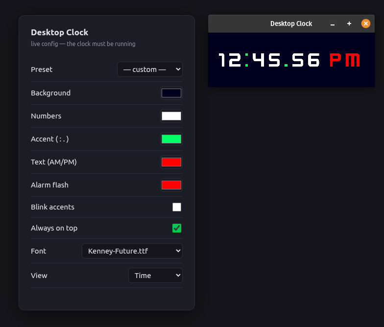 Desktop Clock