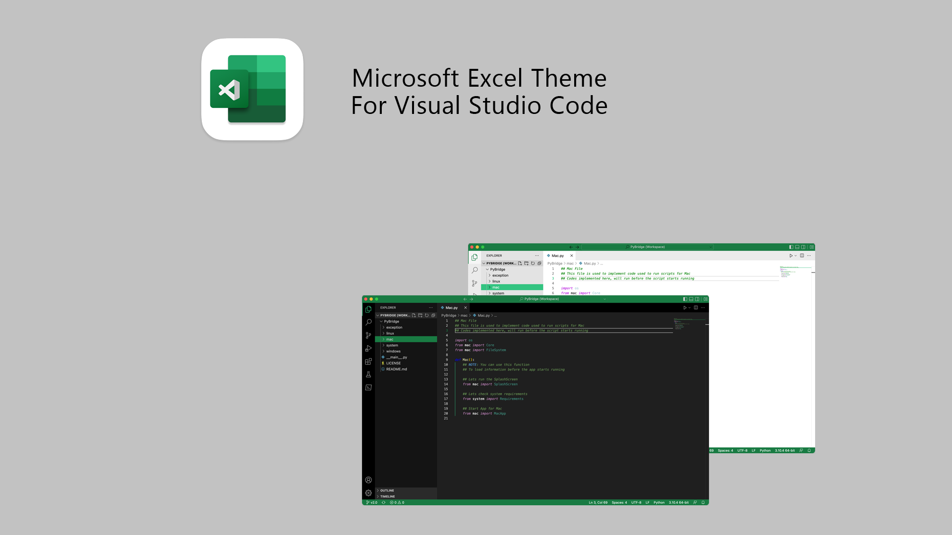 Excel for Visual Studio Code