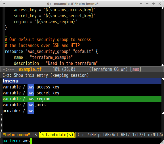 terraform-mode